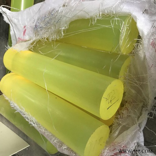工廠直銷聚酯氨棒PU棒 優力膠棒橡膠棒批發 黃色半透明 包膠加工