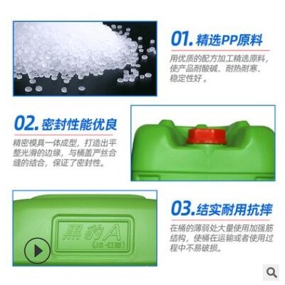 恒昇廠家批發塑料桶 25KG包裝黑豹 25L涂料桶化工桶可定制