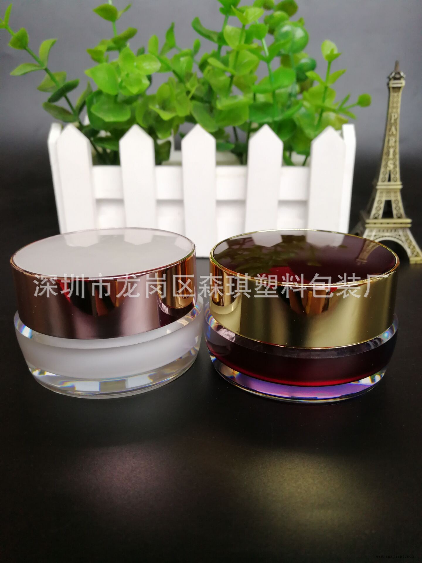 現貨 廠家熱賣亞克力15克鏡面圓形膏霜瓶面膜瓶分裝瓶 化妝品包材示例圖4