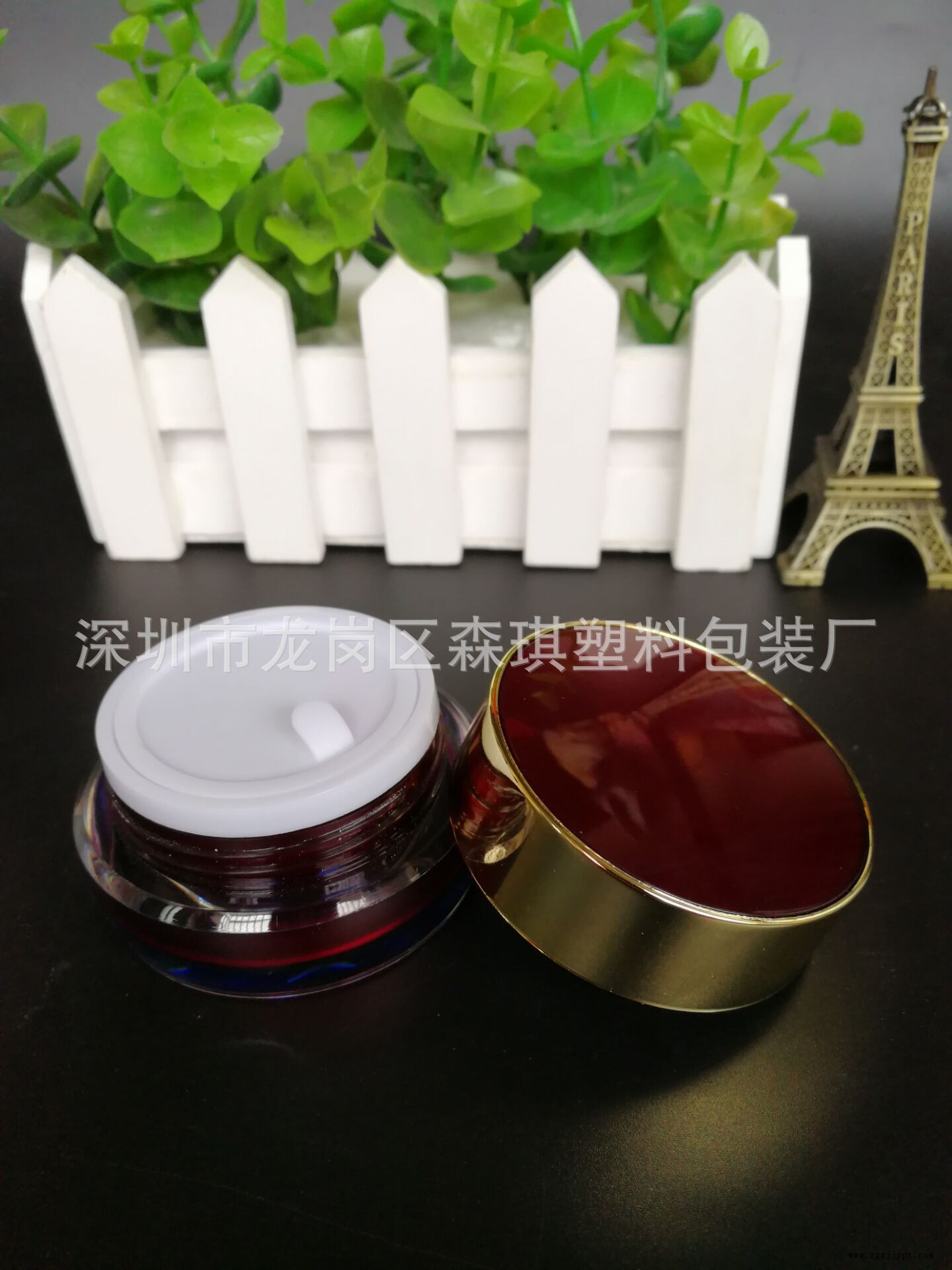 現貨 廠家熱賣亞克力15克鏡面圓形膏霜瓶面膜瓶分裝瓶 化妝品包材示例圖2
