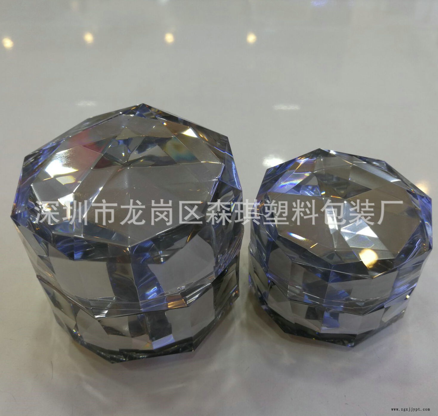 廠家供應(yīng) 15克亞克力百角鉆石膏霜瓶 面霜瓶 分裝瓶 化妝品包材示例圖5