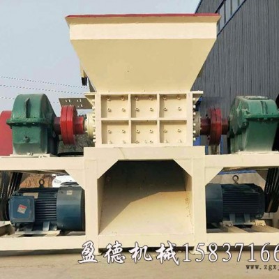 **全自動橡膠撕碎機設備 盈德機械高效雙軸汽車輪胎撕碎機