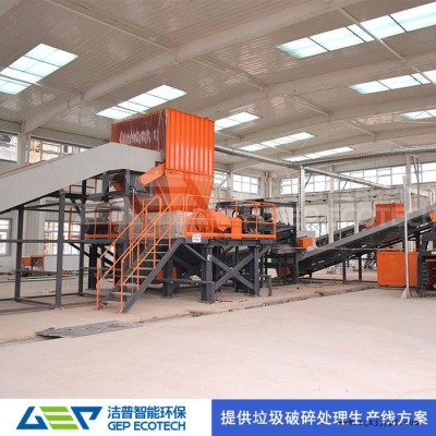 全自動輪胎破碎機磨膠粒機 廢舊輪胎破碎機生產設備 大型工業垃圾破碎機價錢 工業固廢處置破碎機廠