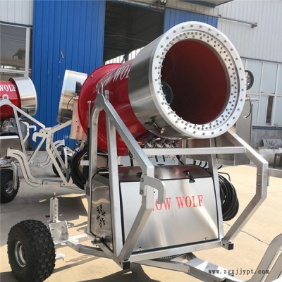 國產造雪機越野輪胎移動方便人工造雪機構造簡介