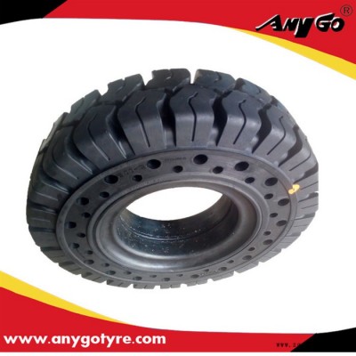 廠家生產AnyGo品牌 6.00-9叉車側孔易裝實心輪胎