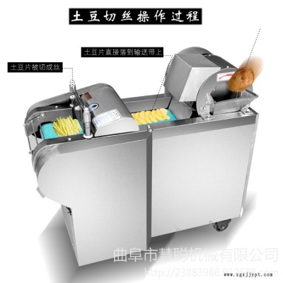全自動(dòng)切菜機(jī) 小型不銹鋼切菜機(jī) 切筍絲機(jī) 黃瓜山藥切片機(jī) 商用多功能切片機(jī)型號(hào)