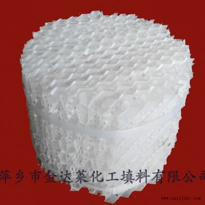 塑料絲網波紋填料 聚丙烯絲網波紋填料 聚丙烯絲網波紋填料價格 塑料絲網波紋填料廠家 萍鄉金達萊