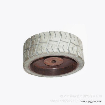直銷橡膠實芯輪 耐高溫 耐酸堿 汽車牽引膠輪 聚氨酯包膠