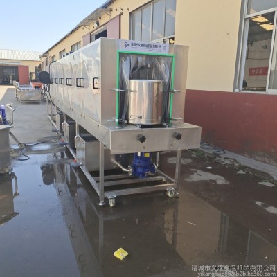 義康牌XKJ-6000型 豆腐盤子清洗機  水果筐清洗機  豆芽箱清洗機