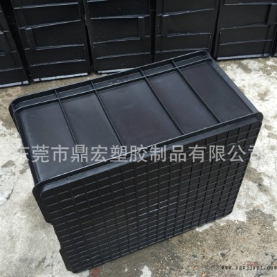 廈門同安區540*420*300防靜電塑料箱 黑色防潮周轉箱