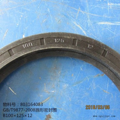 徐工裝載機密封件803164083 GB/T9877-2008唇形密封圈B100×125×12