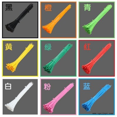 彩色系PA66扎帶生產 4.6*300 紅色現貨供應