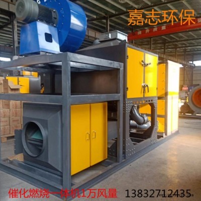 1萬風量催化燃燒一體機  支持定做  蜂窩活性炭塊  催化劑  燃燒爐 實體廠家  河北嘉志環保