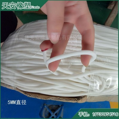 5MM硅膠發泡密封條 圓形硅膠密封圈 耐溫防水硅膠密封條