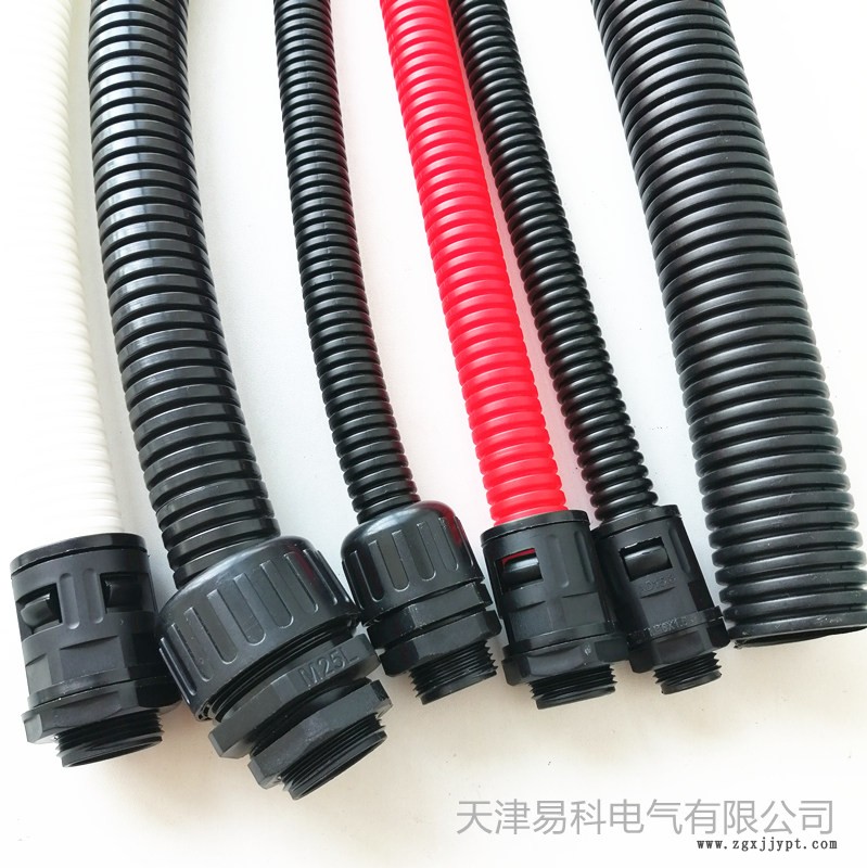 阿里廠家批發尼龍軟管黑色塑料軟管 蛇皮管 批發直銷