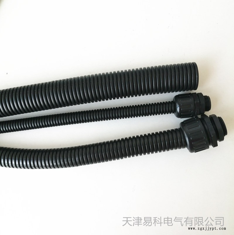 云南德宏廠家批發尼龍軟管黑色塑料軟管 汽車機器線束保護軟管 質量保證