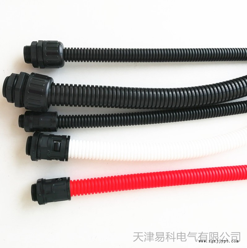 內蒙古阿拉善盟廠家批發尼龍軟管黑色塑料軟管 尼龍電纜接頭 質量保證
