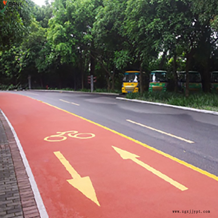 廠家直銷彩色防滑路面 彩色防滑路面膠粘劑海綿城市專用 現貨供應示例圖4