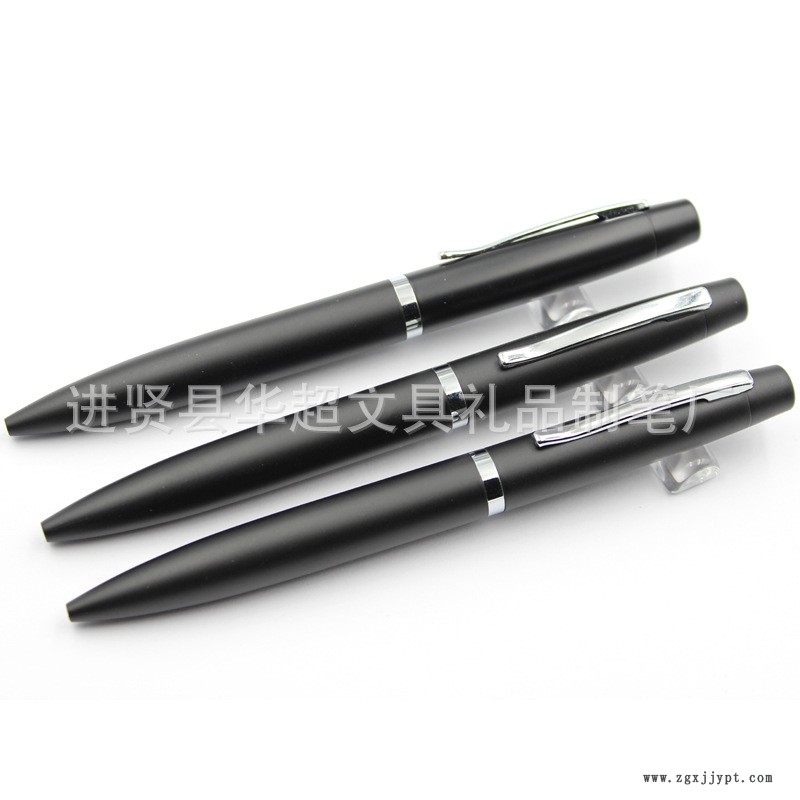 2017年新款黑砂桿金屬圓珠筆 旋轉金屬筆 BALLPEN 可定做各種顏色示例圖4