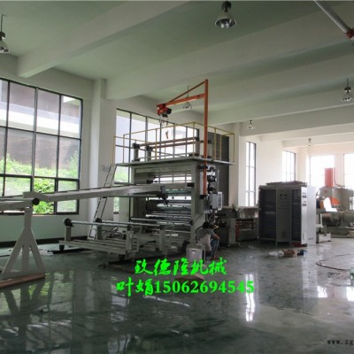 塑料板材擠出機_塑料板材擠出設備生產線_板材設備開機